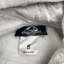 Load image into Gallery viewer, Boys Jurassic Park, fleece lined hoodie sweater, dinosaur, FUC, size 5,  