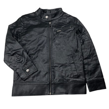 Load image into Gallery viewer, Boys POLAR GOOSE, black faux leather jacket, GUC, size 6,  