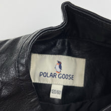 Load image into Gallery viewer, Boys POLAR GOOSE, black faux leather jacket, GUC, size 6,  