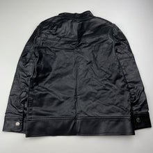 Load image into Gallery viewer, Boys POLAR GOOSE, black faux leather jacket, GUC, size 6,  