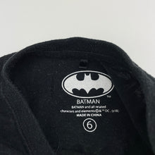 Load image into Gallery viewer, Boys DC Comics, Batman cotton long sleeve tee / top, FUC, size 6,  