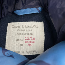 Load image into Gallery viewer, Boys Zara, puffer jacket / coat, FUC, size 1,  
