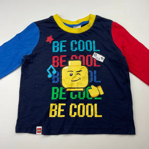 Boys Lego, long sleeve pyjama top, FUC, size 2,  