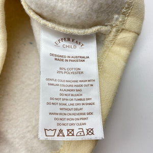 Girls UPPER EAST CHILD, fleece lined short sleeve sweater top, GUC, size 2,  