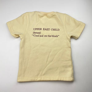 Girls UPPER EAST CHILD, fleece lined short sleeve sweater top, GUC, size 2,  