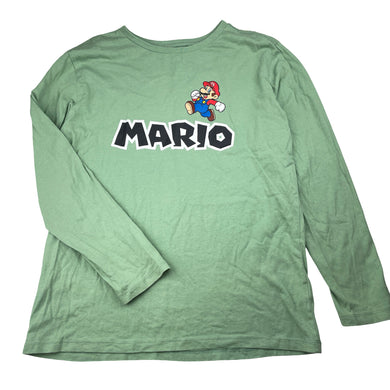 Boys Nintendo, Super Mario cotton long sleeve tee / top, GUC, size 12,  