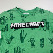 Load image into Gallery viewer, Boys Mojang, Minecraft green cotton tee / top, GUC, size 5,  