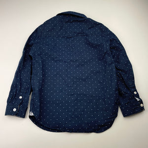 Boys CACTUS BOYS, navy lightweight cotton long sleeve shirt, EUC, size 5-6,  