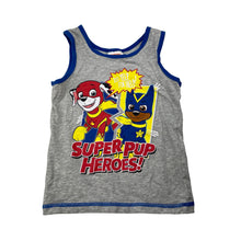 Load image into Gallery viewer, Boys Nickelodeon, Paw Patrol stretchy singlet top, GUC, size 3-4,  