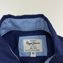 Load image into Gallery viewer, Boys Pepe Jeans, lightweight cotton long sleeve shirt, EUC, size 10,  