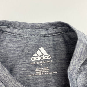 Boys Adidas, sports / activewear top, white marks right side, FUC, size 7,  