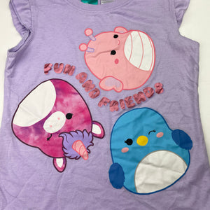 Girls ORIGINAL SQUISHMALLOWS, pyjama tee / top, EUC, size 6,  