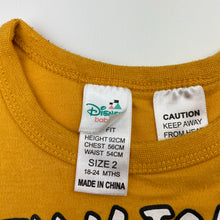 Load image into Gallery viewer, Boys Disney, Mickey Mouse pyjama tee / top, FUC, size 2,  