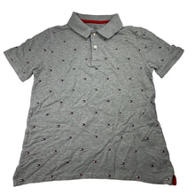 Load image into Gallery viewer, Boys Tommy Hilfiger, grey cotton polo shirt top, light mark, FUC, size 12-14,  