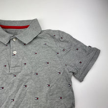 Load image into Gallery viewer, Boys Tommy Hilfiger, grey cotton polo shirt top, light mark, FUC, size 12-14,  