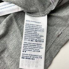 Load image into Gallery viewer, Boys Tommy Hilfiger, grey cotton polo shirt top, light mark, FUC, size 12-14,  