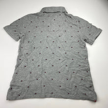 Load image into Gallery viewer, Boys Tommy Hilfiger, grey cotton polo shirt top, light mark, FUC, size 12-14,  