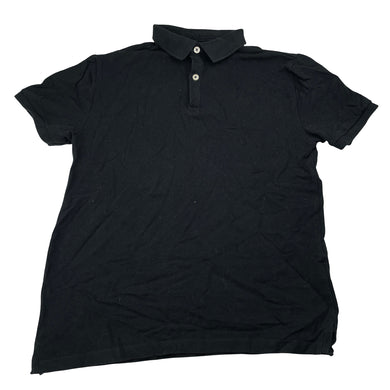 Boys Zara, black cotton polo shirt top, EUC, size 13-14,  