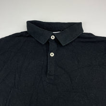 Load image into Gallery viewer, Boys Zara, black cotton polo shirt top, EUC, size 13-14,  