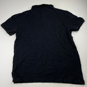Boys Zara, black cotton polo shirt top, EUC, size 13-14,  
