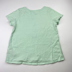 Girls H&M, cotton tee / top, flip sequin butterfly, EUC, size 7-8,  