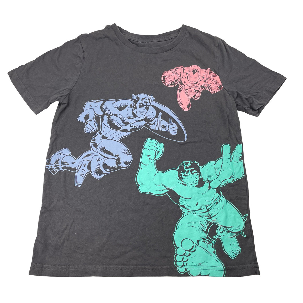 Boys Marvel, Superheroes cotton tee / top, no labels, armpit to armpit: 39cm, GUC, size 8-10,  