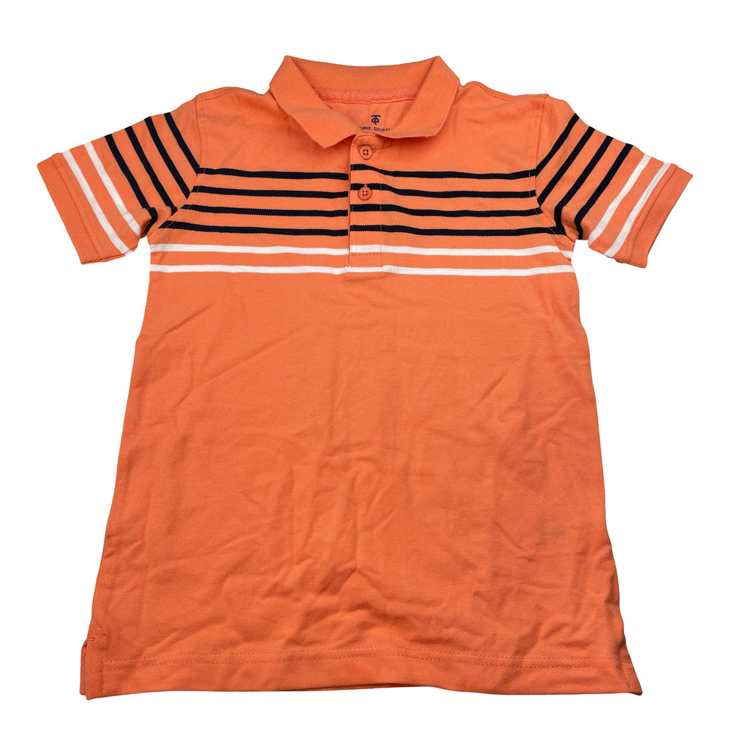 Boys TOM DAVID, coral polo shirt top, EUC, size 9-10,  