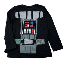 Load image into Gallery viewer, Boys STAR WARS, Darth Vader cotton long sleeve top, detachable cape, EUC, size 7,  