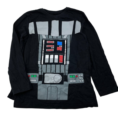 Boys STAR WARS, Darth Vader cotton long sleeve top, detachable cape, EUC, size 7,  