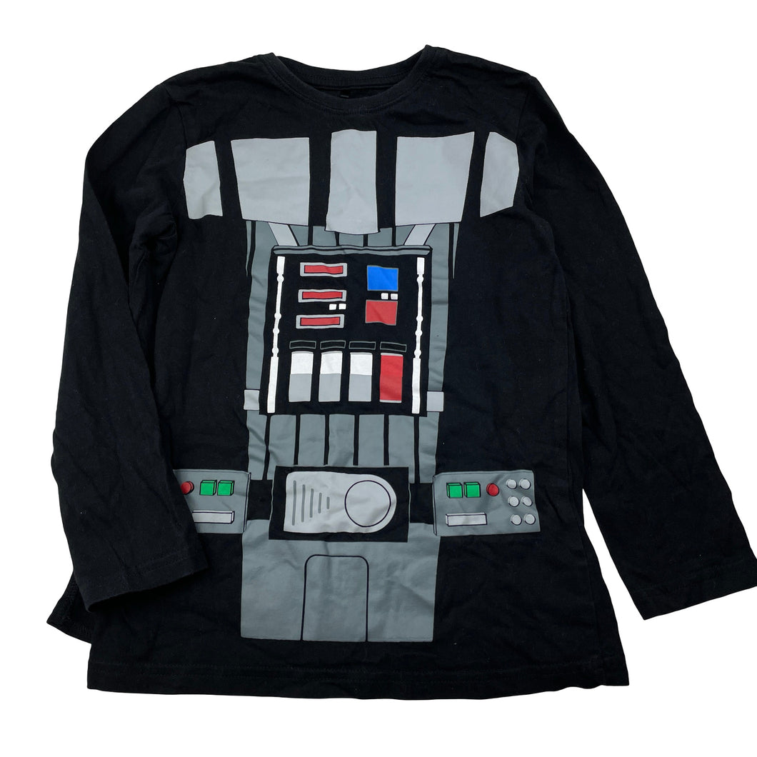 Boys STAR WARS, Darth Vader cotton long sleeve top, detachable cape, EUC, size 7,  