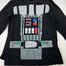 Load image into Gallery viewer, Boys STAR WARS, Darth Vader cotton long sleeve top, detachable cape, EUC, size 7,  