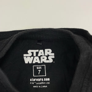 Boys STAR WARS, Darth Vader cotton long sleeve top, detachable cape, EUC, size 7,  