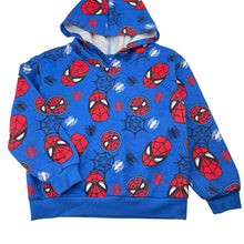 Load image into Gallery viewer, Boys Marvel, Spiderman fleece lined hoodie sweater, GUC, size 6,  