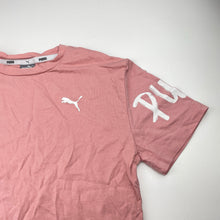 Load image into Gallery viewer, Girls PUMA, pink cotton tee / top, EUC, size 9-10,  