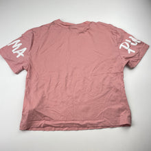 Load image into Gallery viewer, Girls PUMA, pink cotton tee / top, EUC, size 9-10,  