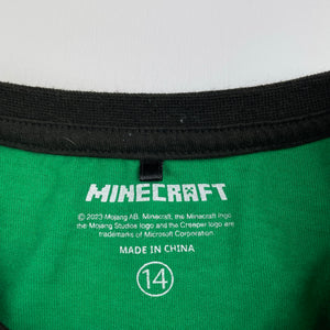 Boys Mojang, Minecraft tee / top, wash fade, FUC, size 14,  