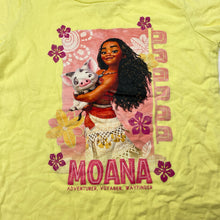 Load image into Gallery viewer, Girls Disney, Moana yellow cotton tee / top, EUC, size 5,  