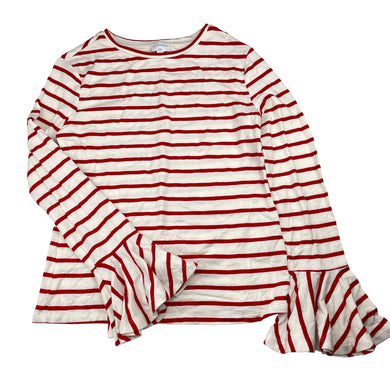 Girls Witchery, red & white stripe stretchy long sleeve top, EUC, size 12,  