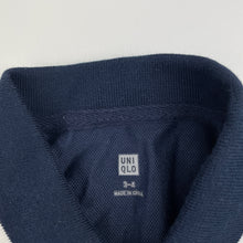 Load image into Gallery viewer, Boys Uniqlo, navy polo shirt top, EUC, size 3-4,  
