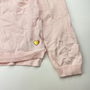 Girls H&M, pink lightweight knit cotton cardigan, EUC, size 7-8,  