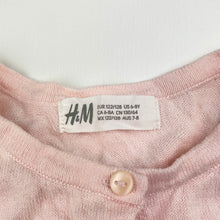 Load image into Gallery viewer, Girls H&amp;M, pink lightweight knit cotton cardigan, EUC, size 7-8,  
