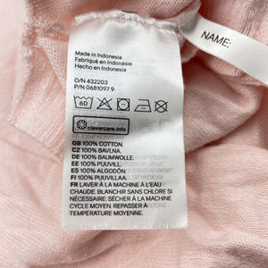 Girls H&M, pink lightweight knit cotton cardigan, EUC, size 7-8,  