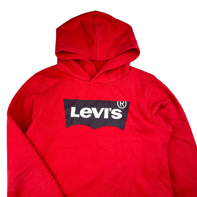 Boys Levis, red fleece lined hoodie sweater, FUC, size 10-12,  