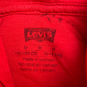 Boys Levis, red fleece lined hoodie sweater, FUC, size 10-12,  