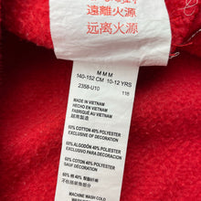 Load image into Gallery viewer, Boys Levis, red fleece lined hoodie sweater, FUC, size 10-12,  