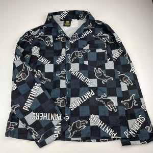 Boys NRL Supporter, Penrith Panthers flannel cotton winter pyjamas, EUC, size 12,  