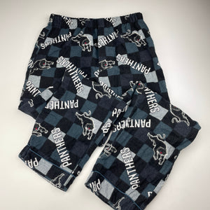 Boys NRL Supporter, Penrith Panthers flannel cotton winter pyjamas, EUC, size 12,  