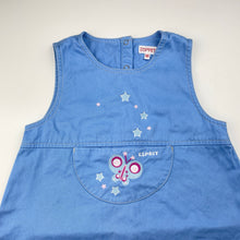 Load image into Gallery viewer, Girls Esprit, embroidered cotton dress, EUC, size 8-9, L: 66cm