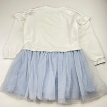Load image into Gallery viewer, Girls Disney, Frozen fleece lined sweater dress, FUC, size 5, L: 55cm