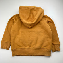Load image into Gallery viewer, Boys Uniqlo, mustard fleece lined zip hoodie sweater, FUC, size 3-4,  